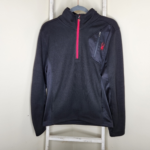 Spyder Other - Spyder mens size small 1/2 zip fleece lined waffle knit jacket